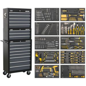 Sealey AP35TBCOMBO Tool Chest Combi 16 Drawer Ball Bearing Slides ... Sealey AP35TBCOMBO Tool Chest Combi 16 Drawer Ball Bearing Slides ...