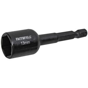 Faithfull FAISBMNUT13I Magnetic Impact Nut Driver 13mm x 1/4in Hex Faithfull FAISBMNUT13I Magnetic Impact Nut Driver 13mm x 1/4in Hex