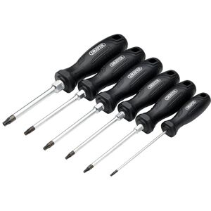 Draper 13586 - Tamperproof Hard Grip Screwdriver Set - 6 Piece Draper 13586 - Tamperproof Hard Grip Screwdriver Set - 6 Piece