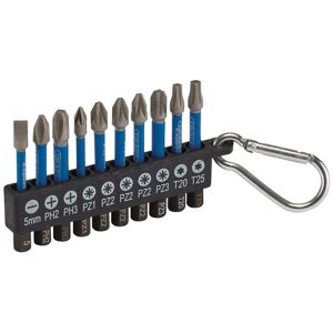 Draper Expert 04933 Impact S/Driver Bit Set 50mm 1/4" Hex (10 Pcs) Draper Expert 04933 Impact S/Driver Bit Set 50mm 1/4" Hex (10 Pcs)