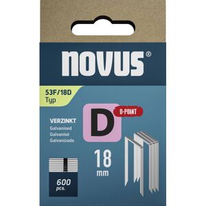 Novus 042-0794 Type 53F 600 pieces Flat Crown Clips for Tackers 18... Novus 042-0794 Type 53F 600 pieces Flat Crown Clips for Tackers 18...