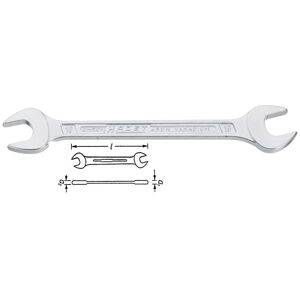 Hazet 450N-4X5 Double-Ended Open Ring Spanner 4-5mm Metric Hazet 450N-4X5 Double-Ended Open Ring Spanner 4-5mm Metric