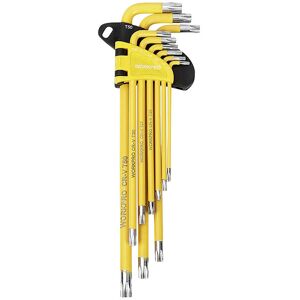 WorkPro WP222008 Allen bit Set T-handle TORX sizes T10-T50 durable... WorkPro WP222008 Allen bit Set T-handle TORX sizes T10-T50 durable...