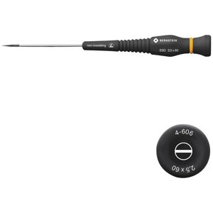 Bernstein Tools Precision Slotted Screwdriver - Screwdriver 2.5mm Wide 60mm Long Bernstein Tools Precision Slotted Screwdriver - Screwdriver 2.5mm Wide 60mm Long