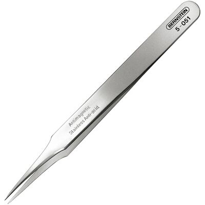 Bernstein Bernstein 5-051 SMD Tweezers Straight Pointed 115mm Bernstein Bernstein 5-051 SMD Tweezers Straight Pointed 115mm