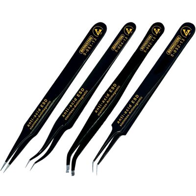 Bernstein 5-054-13 ESD Tweezers - Curved Sharp SMD 120mm Bernstein 5-054-13 ESD Tweezers - Curved Sharp SMD 120mm