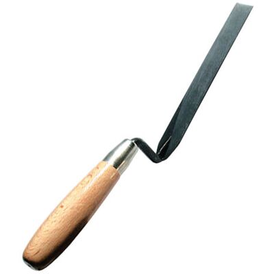 CK Tools T5073 37 Finger Trowel Flat Carbon Steel Wood Handle 10x175mm CK Tools T5073 37 Finger Trowel Flat Carbon Steel Wood Handle 10x175mm