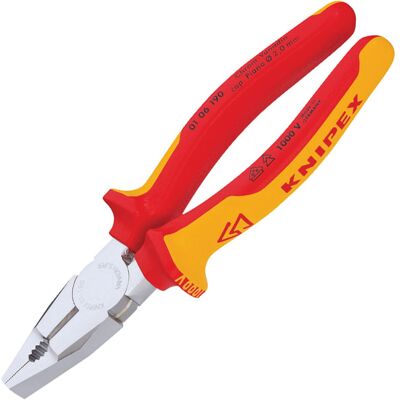 Knipex 01 06 190 VDE Combination Pliers 190mm Knipex 01 06 190 VDE Combination Pliers 190mm