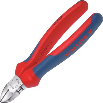 Knipex 70 01 125 Diagonal Cutters Plastic Coated Handles 125mm Knipex 70 01 125 Diagonal Cutters Plastic Coated Handles 125mm