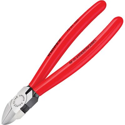 Knipex 72 51 160 Diagonal Cutter For Fibre Optics 160mm Knipex 72 51 160 Diagonal Cutter For Fibre Optics 160mm