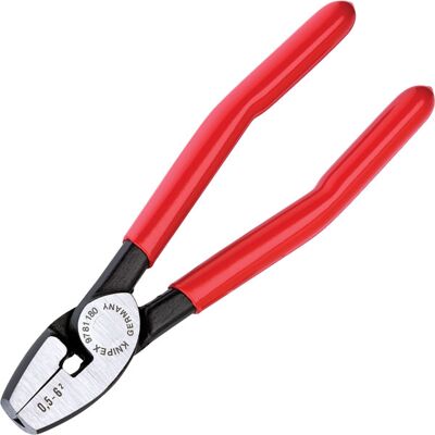 Knipex 97 81 180 Crimping Pliers For End Sleeves (Ferrules) Front ... Knipex 97 81 180 Crimping Pliers For End Sleeves (Ferrules) Front ...
