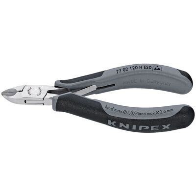 Knipex 77 02 120 H ESD Electronics Diagonal Cutters ESD - Carbide ... Knipex 77 02 120 H ESD Electronics Diagonal Cutters ESD - Carbide ...
