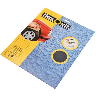 Flexovit 63642526491 Waterproof Sanding Sheets 230 x 280mm Assorte... Flexovit 63642526491 Waterproof Sanding Sheets 230 x 280mm Assorte...