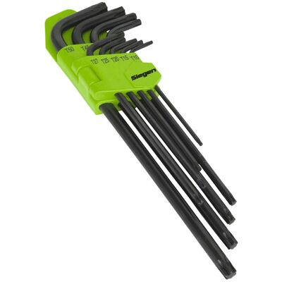 Siegen Tools Siegen S01095 TRX-Star* Key Set 9pc Long Siegen Tools Siegen S01095 TRX-Star* Key Set 9pc Long