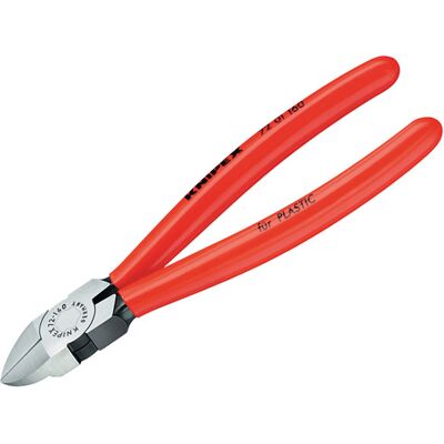Knipex 72 01 160 SB Diagonal Cutters for Plastics PVC Grip 160mm (... Knipex 72 01 160 SB Diagonal Cutters for Plastics PVC Grip 160mm (...
