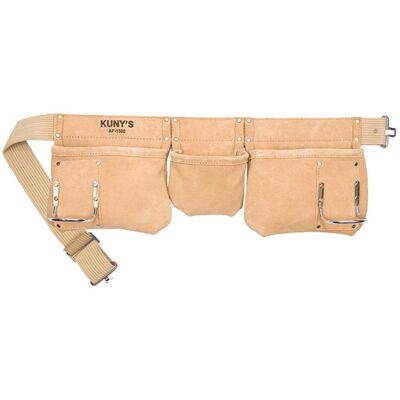Kunys Kuny's AP1300 AP-1300 Carpenter's Apron 5 Pocket Suede Leather Kunys Kuny's AP1300 AP-1300 Carpenter's Apron 5 Pocket Suede Leather