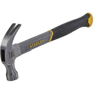 Stanley STHT0-51309 Curved Claw Hammer Fibreglass Shaft 450g (16oz) Stanley STHT0-51309 Curved Claw Hammer Fibreglass Shaft 450g (16oz)
