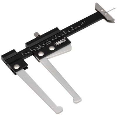 Draper 20219 Brake Disc Caliper with Tread Depth Gauge, 0-60mm Draper 20219 Brake Disc Caliper with Tread Depth Gauge, 0-60mm