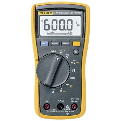Fluke 2583583-ISO Hand Multimeter - Digital, Calibrated, CAT III 600V Fluke 2583583-ISO Hand Multimeter - Digital, Calibrated, CAT III 600V
