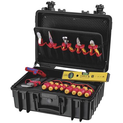 KNIPEX 00 21 34 HL S2 Tool Case “Robust23 Start” Electric 24 parts KNIPEX 00 21 34 HL S2 Tool Case “Robust23 Start” Electric 24 parts