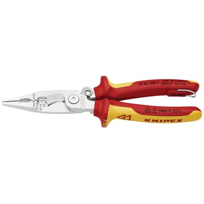 KNIPEX 13 96 200 T Pliers for Electrical Installation VDE Insulate... KNIPEX 13 96 200 T Pliers for Electrical Installation VDE Insulate...