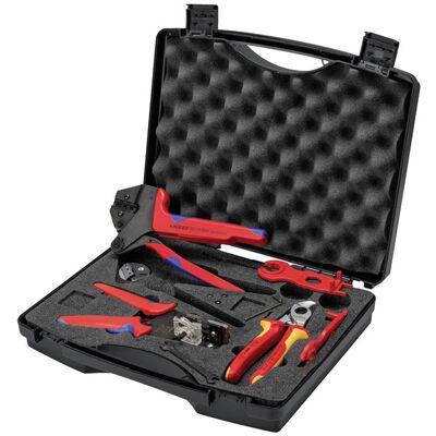 KNIPEX 97 91 04 V02 Tool Sets for Photovoltaics Solar MC4® (Multi-... KNIPEX 97 91 04 V02 Tool Sets for Photovoltaics Solar MC4® (Multi-...