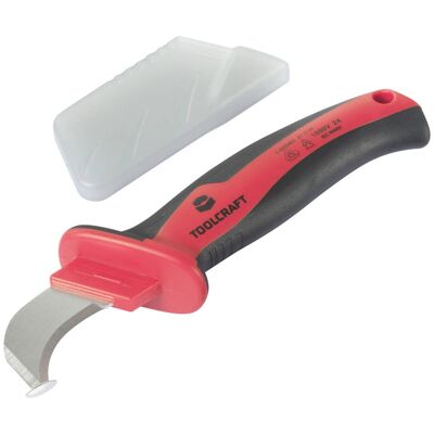 Toolcraft Multi-Purpose Knife - VDE Cable Knife - Safety Certified Toolcraft Multi-Purpose Knife - VDE Cable Knife - Safety Certified