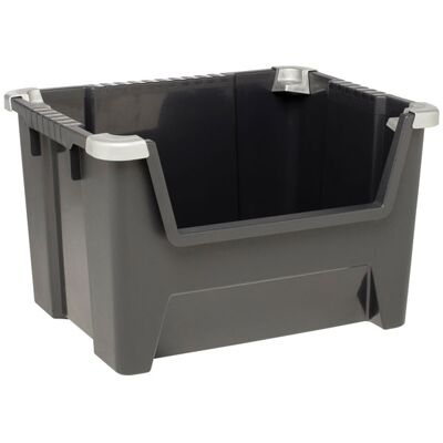Keter 217855 Tool Box Black Durable Robust Stackable 45L Ideal for... Keter 217855 Tool Box Black Durable Robust Stackable 45L Ideal for...