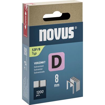 Novus 042-0789 Flat Wire Clips 1200 pieces 8x11.3mm for Tackers Novus 042-0789 Flat Wire Clips 1200 pieces 8x11.3mm for Tackers