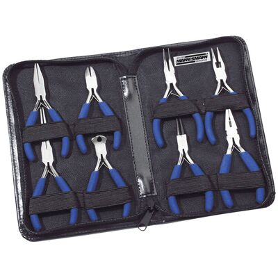 Bruder Mannesmann Brüder Mannesmann M10808 Electronics Pliers Set 8-Piece Precision Tool Bruder Mannesmann Brüder Mannesmann M10808 Electronics Pliers Set 8-Piece Precision Tool