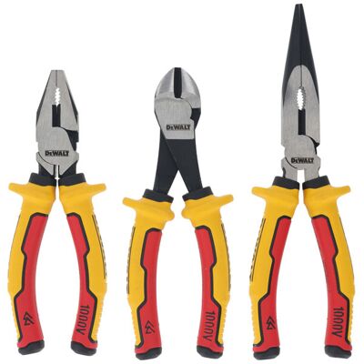 DEWALT DWHT82811-0 VDE Plier Set, 3 Piece DEWALT DWHT82811-0 VDE Plier Set, 3 Piece