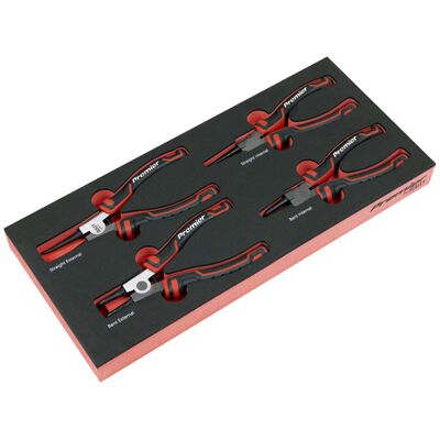 Sealey TBT57 Premier Circlip Pliers Set with Tool Tray 4pc Sealey TBT57 Premier Circlip Pliers Set with Tool Tray 4pc