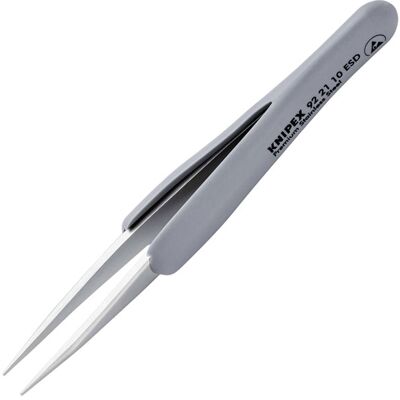 Knipex 92 21 11 ESD Precision tweezers Pointed 123 mm Black Stainl... Knipex 92 21 11 ESD Precision tweezers Pointed 123 mm Black Stainl...