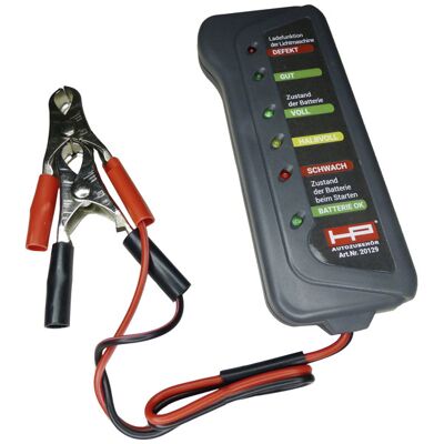 HP Autozubehör Car Battery Tester - 12 V Vehicle Battery & Alternator Check HP Autozubehör Car Battery Tester - 12 V Vehicle Battery & Alternator Check