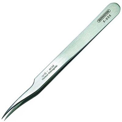 Bernstein 5-056 SMD Tweezers - Precision, 120mm, Sharp, Bent Bernstein 5-056 SMD Tweezers - Precision, 120mm, Sharp, Bent