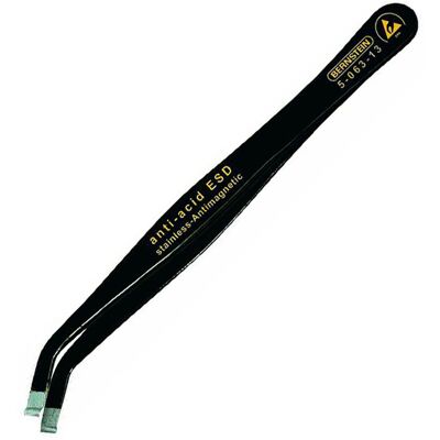 Bernstein 5-063-13 ESD Tweezers - 115mm Bent 35° for SMD Bernstein 5-063-13 ESD Tweezers - 115mm Bent 35° for SMD