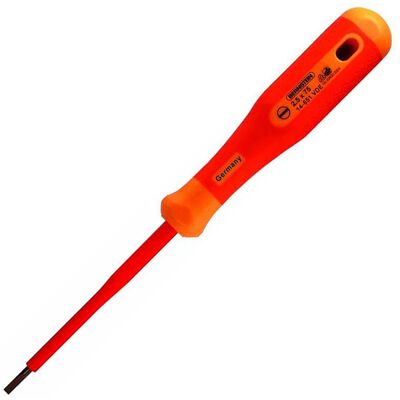 Bernstein 14-651 VDE Screwdriver - Slotted, 75x2.5mm Bernstein 14-651 VDE Screwdriver - Slotted, 75x2.5mm