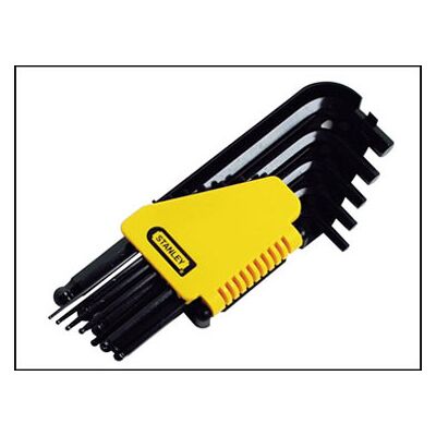 Stanley 0-69-257 Ball End Hexagon Key Set of 12 Imperial (1/16 - 3... Stanley 0-69-257 Ball End Hexagon Key Set of 12 Imperial (1/16 - 3...
