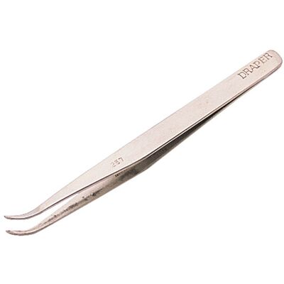 Draper 19672 120mm Fine Point Curved Tweezers Draper 19672 120mm Fine Point Curved Tweezers