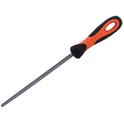 Bahco 1-230-08-2-2 Handled Round Second Cut File 200mm (8in) Bahco 1-230-08-2-2 Handled Round Second Cut File 200mm (8in)