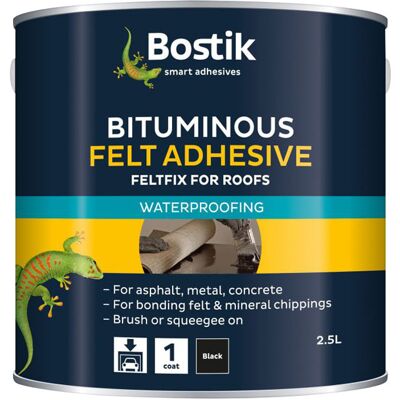 Bostik 30811934 Bituminous Felt Adhesive 2.5 litre Bostik 30811934 Bituminous Felt Adhesive 2.5 litre