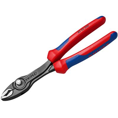 Knipex 82 02 200 SB TwinGrip Slip Joint Pliers Multi-Component Gri... Knipex 82 02 200 SB TwinGrip Slip Joint Pliers Multi-Component Gri...