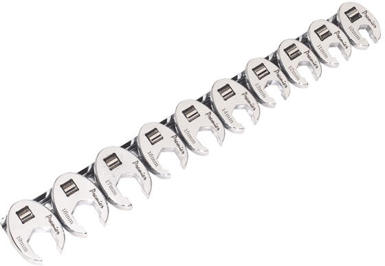 Sealey AK598 Crow's Foot Spanner Set 10pc Metric