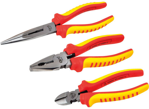 Avit AV06051 1000V Insulated Pliers Set - 3 pcs