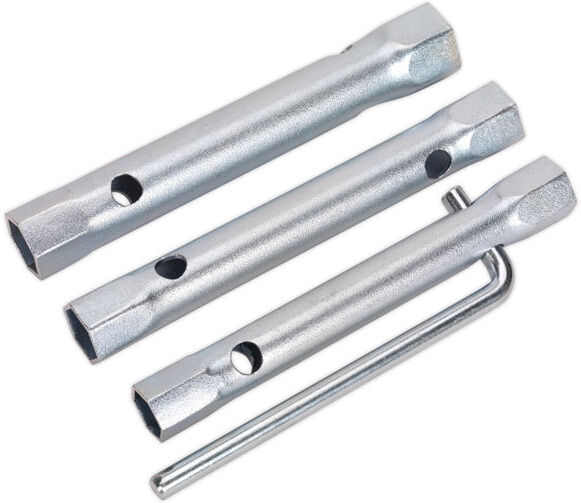 Sealey MS165 Spark Plug Box Spanner Set 3pc Long Reach Double End