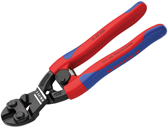 Knipex 71 22 200 SB CoBolt® Compact Bolt Cutters 20° Head Multi-Co...