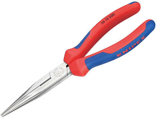 Knipex 26 11 200 SB Long Snipe Nose Side Cutting Pliers PVC Grips ...