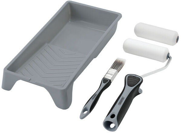 Draper 20797 High-Density Foam Paint Roller & Brush Set with Soft ...