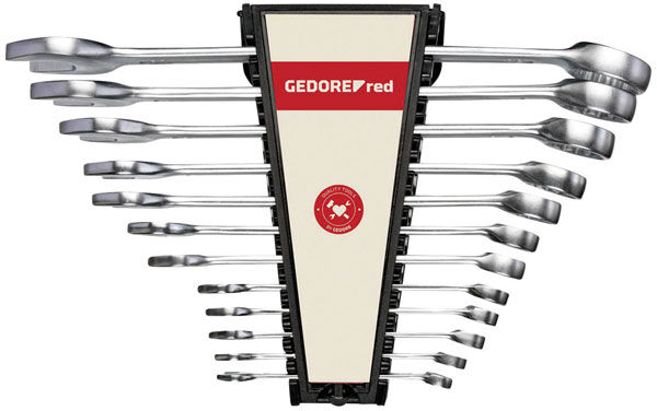 Gedore RED 3300989 Combination Wrench Set 10 Pieces 8-22 mm