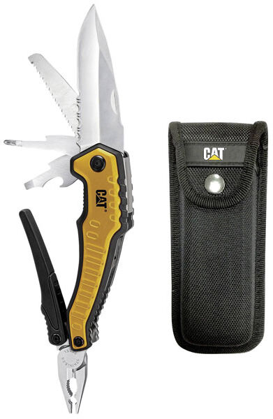 CAT 980381LG Multitool 9-in-1: Pliers Knife Screwdrivers Saw Cutter